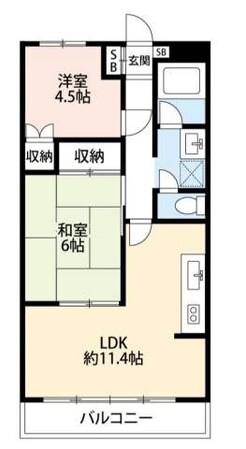 サンハイムの物件間取画像